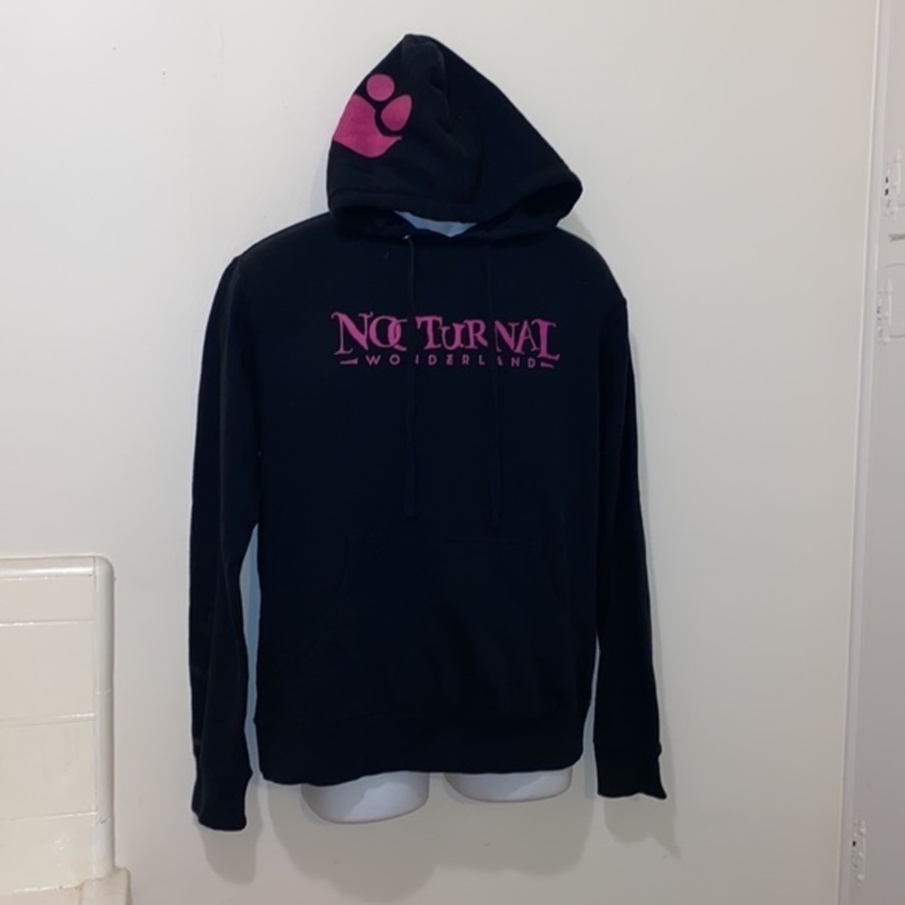 Unisex Nocturnal Wonderland Music Festival 2014 Black Pullover Hooded Sweatshirt - Picture 3 of 12